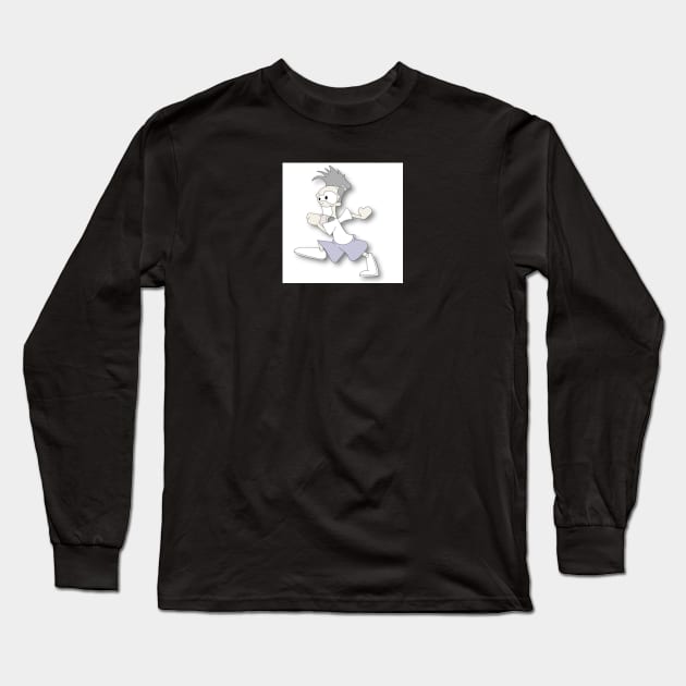 2d Animation Long Sleeve T-Shirt by Back Alley Creations